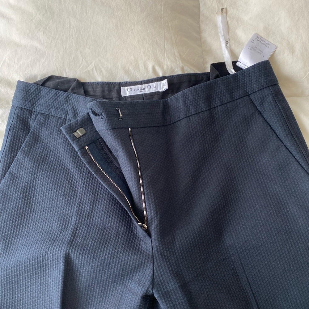 Black Dior Straight Leg Trousers